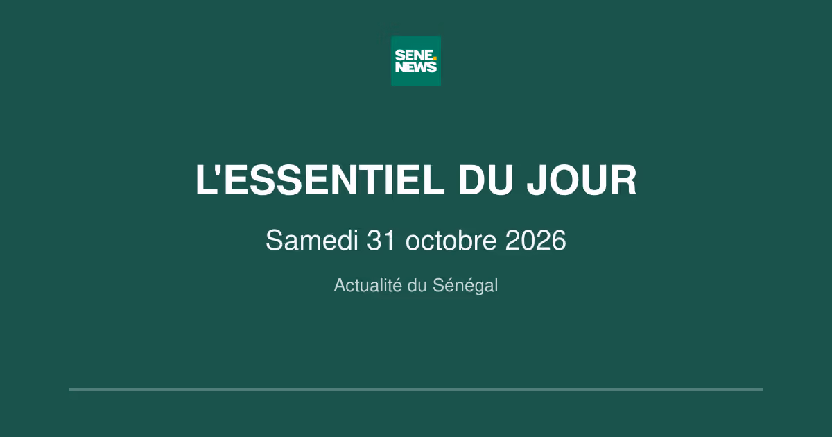 Sénégal : départ de Fallilou Ngom du PASTEF et rejet du budget rectificatif ce 31 octobre 2026